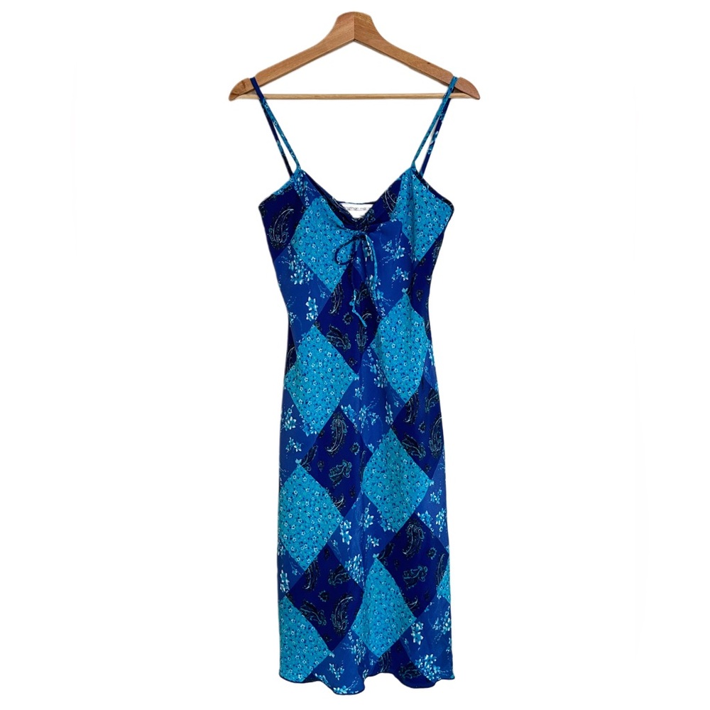 Vintage Jonathan Martin Blue and Teal Dress